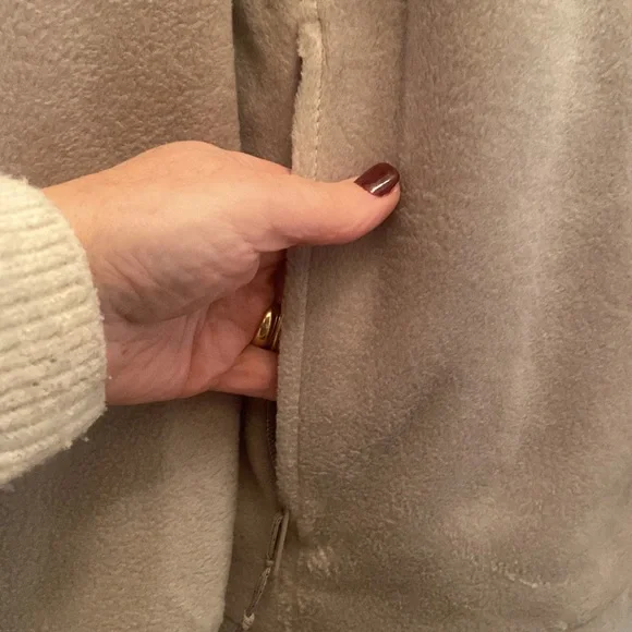 COLUMBIA Mens Steens Mountain Fleece Zip Up Jacket Large Tusk Tan $65 EUC lcsr - Picture 9 of 15